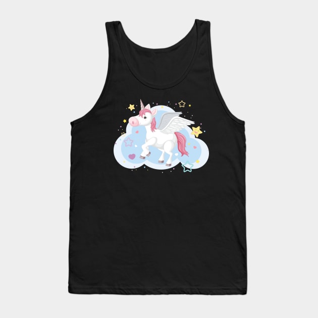 Unicorn Tank Top by Johnny_Sk3tch